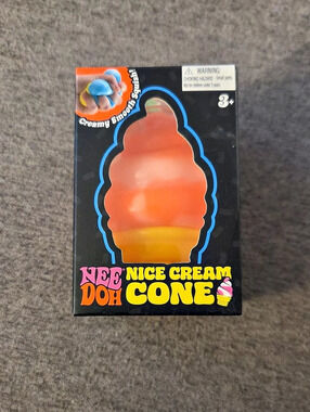 NeeDoh Nice Cream Cone Squishy Ice Cream Squeeze Schylling Squishie
